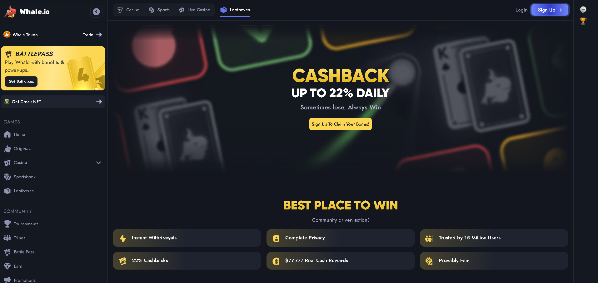 Whale Casino im Check: Das Online-Casino für Spieler aus Deutschland
